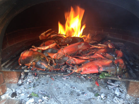Wood Fired Brick Oven Lobster on Grill